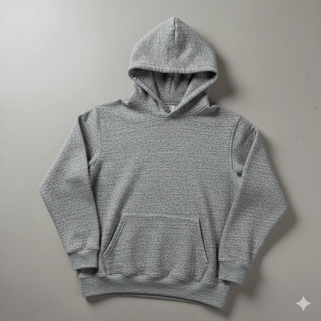 Grimelange  Kapşonlu Kanguru Cep Oversize %100 Pamuk Sweat