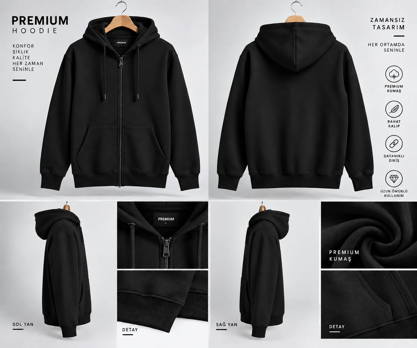 3 İPLİK PREMİUM KALİTE HIRKA